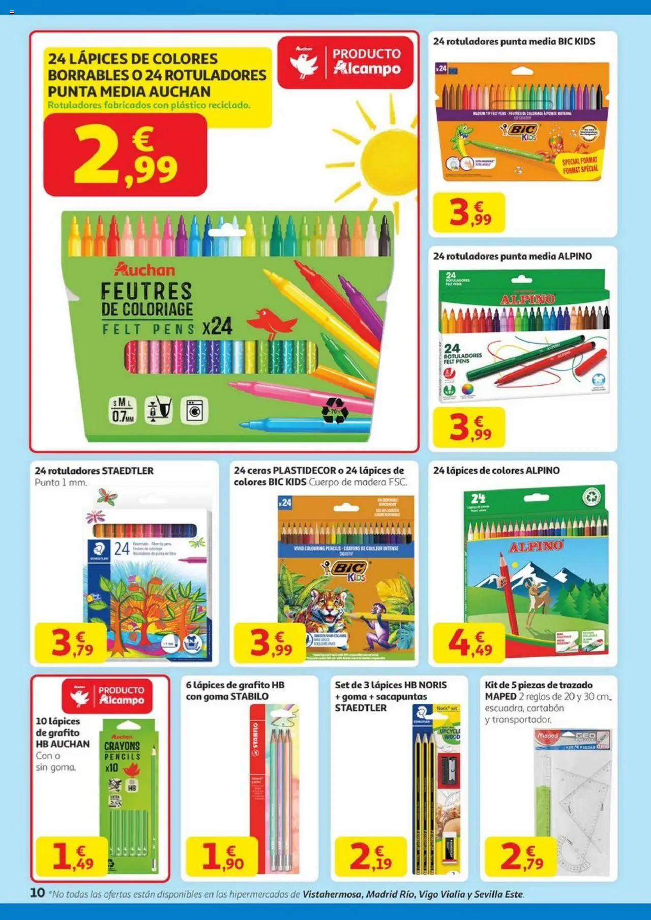 Alcampo - Canarias │ válido desde el 14.08.2025 | Página: 10 | Productos: Sacapuntas