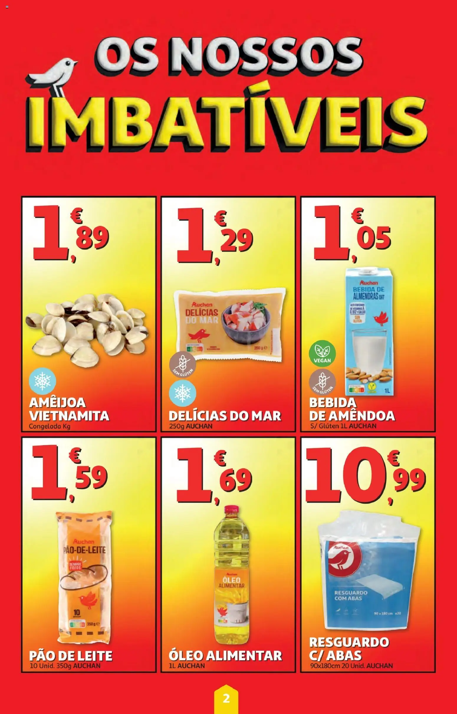 Minipreço folheto │ válido de 06.11.2025 | Página: 2 | Produtos: Leite, Óleo, Pão, Bebida