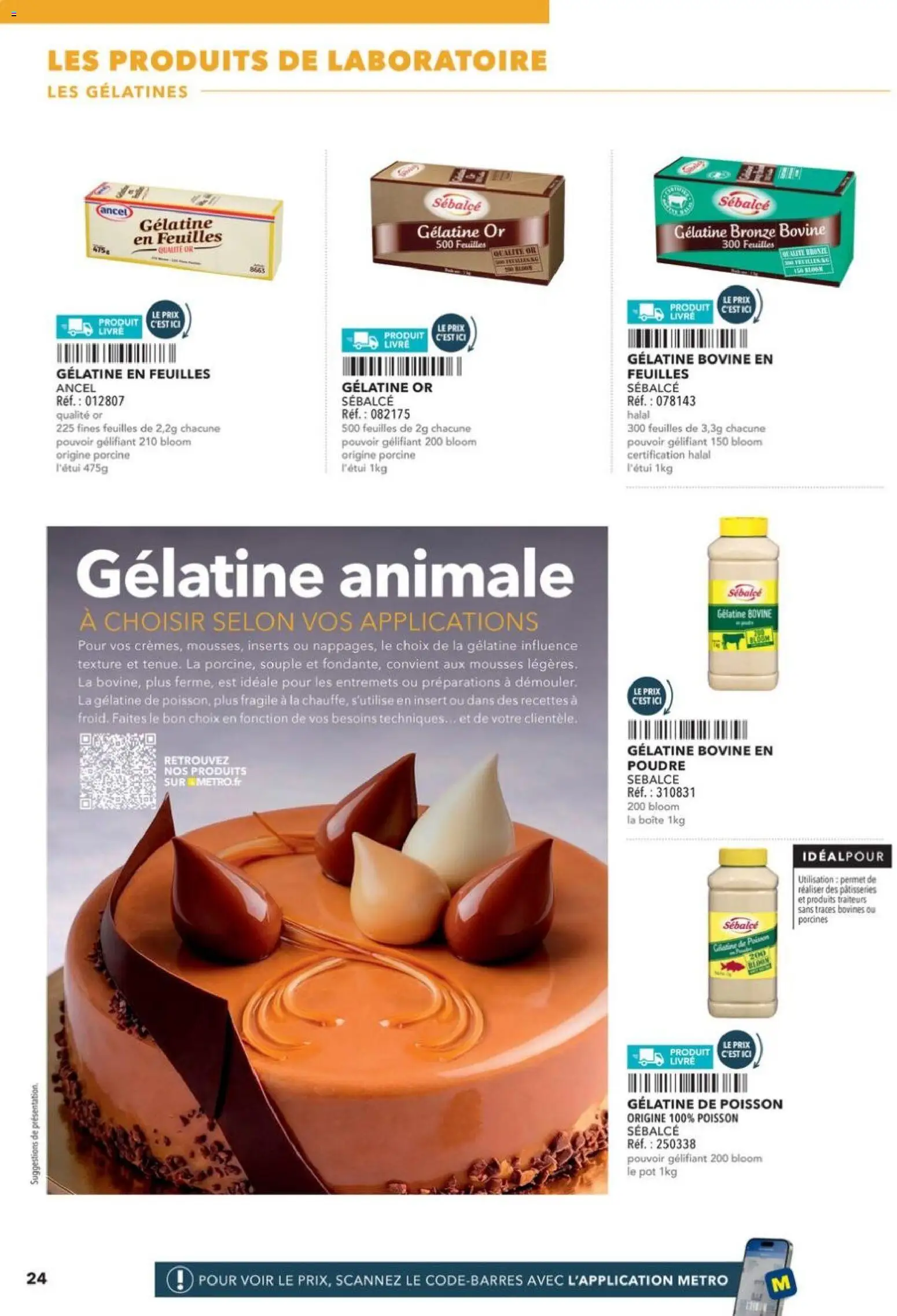 {H1} | Page: 24 | Produits: Poudre, Blush, Livre, Gélatine