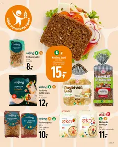 Føtex Tilbudsavis gyldig fra 01.08.2025 | Side: 33 | Produkter: Brød, Nudler, Havregryn, Rugbrød