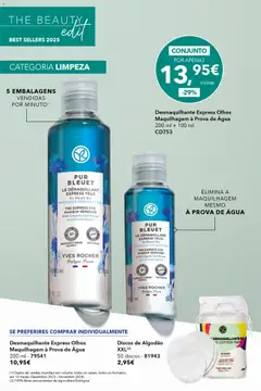 Pré-visualização Desmaquilhante Express Olhos Maquilhagem à Prova de Água, 200 ml + 100 ml válido de 17.12.2025 | Página: 36