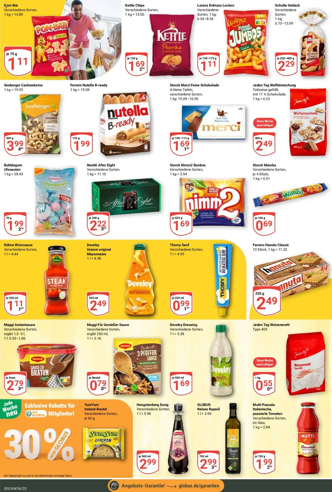Globus Prospekt 	 - gültig ab dem 18.08.2025 | Seite: 12 | Produkte: Dressing, Mayonnaise, Steak, Chips