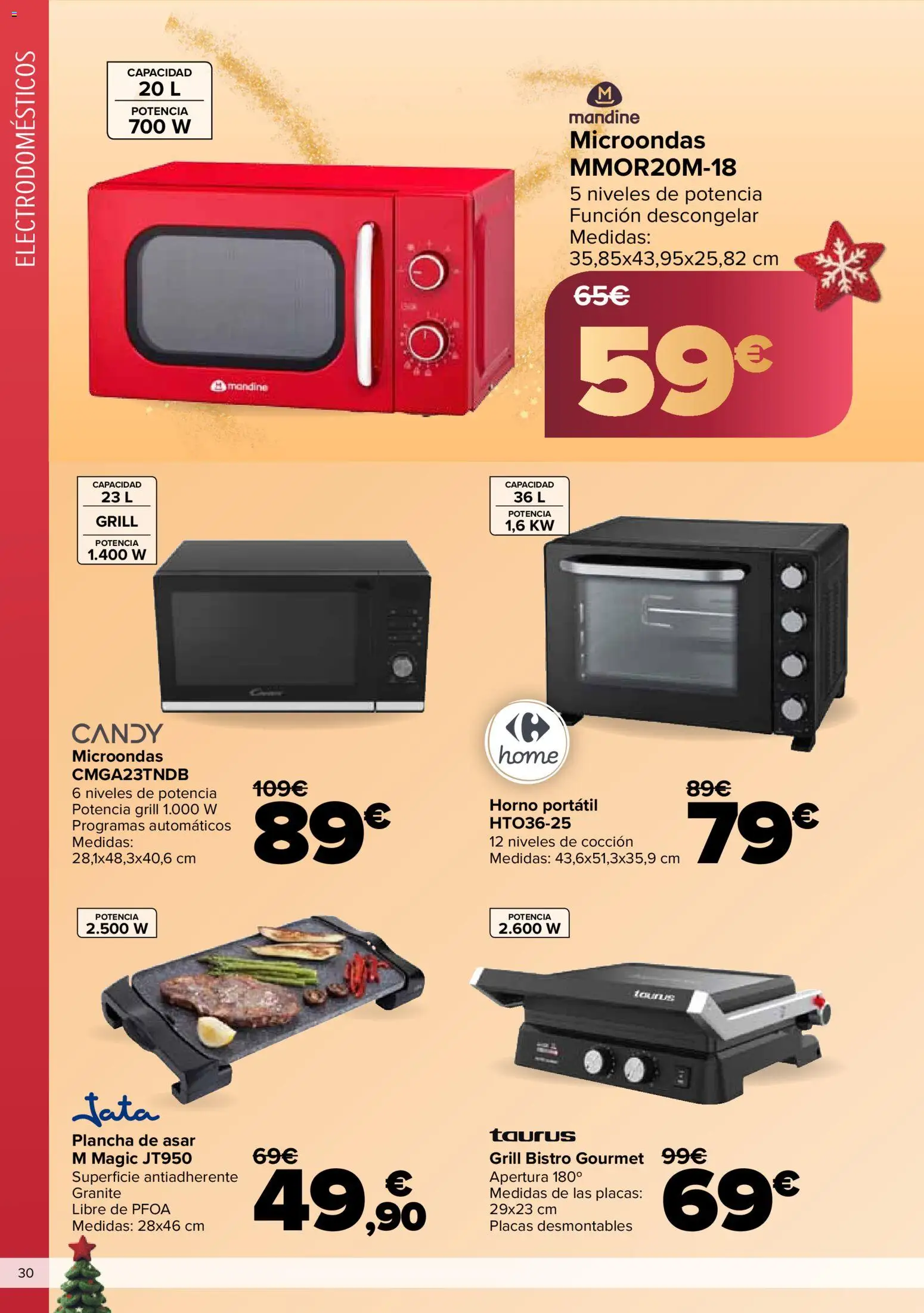 Carrefour folleto │ válido desde el 03.12.2025 | Página: 30 | Productos: Horno, Plancha, Plancha de asar