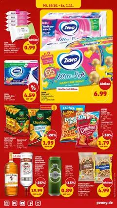 Penny - Niedersachsen  ab 27.10.2025 gültig | Seite: 43 | Produkte: Duft, Zewa, Paprika, Captain morgan