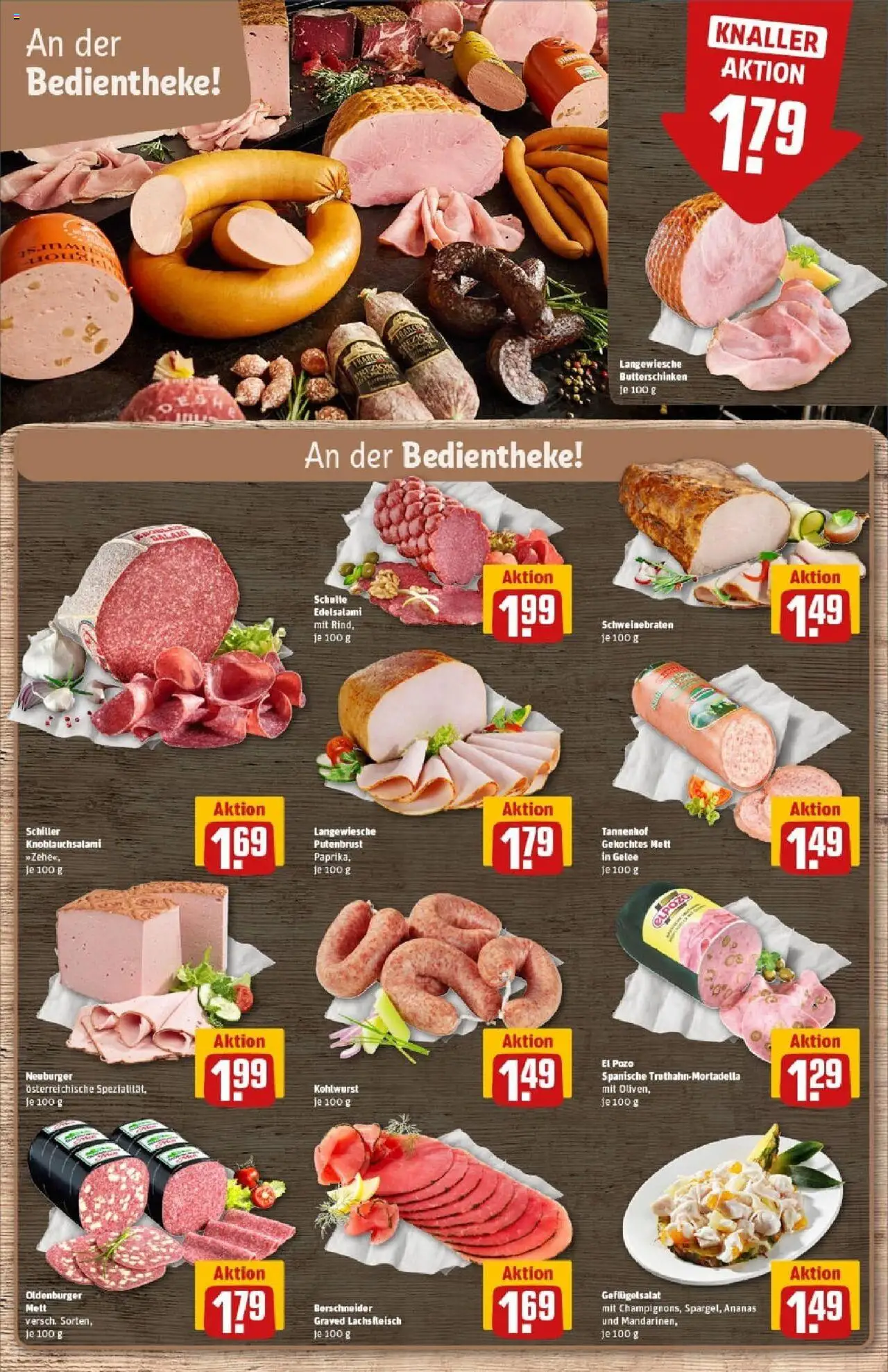 Rewe prospekt Bielefeld	 – gültig ab 19.10.2025 | Seite: 12 | Produkte: Ananas, Lachs, Salami, Fleisch