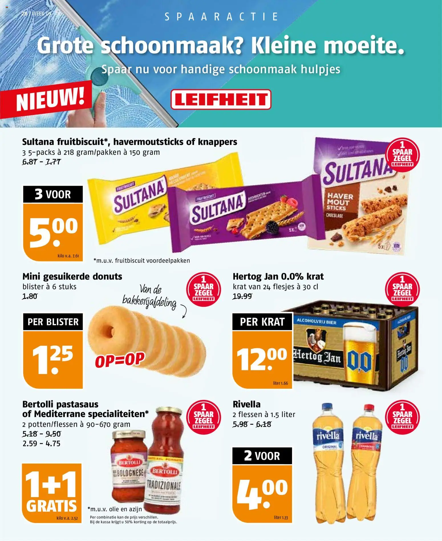 {H1} | Pagina: 28 | Producten: Olie, Bier, Donuts, Haver