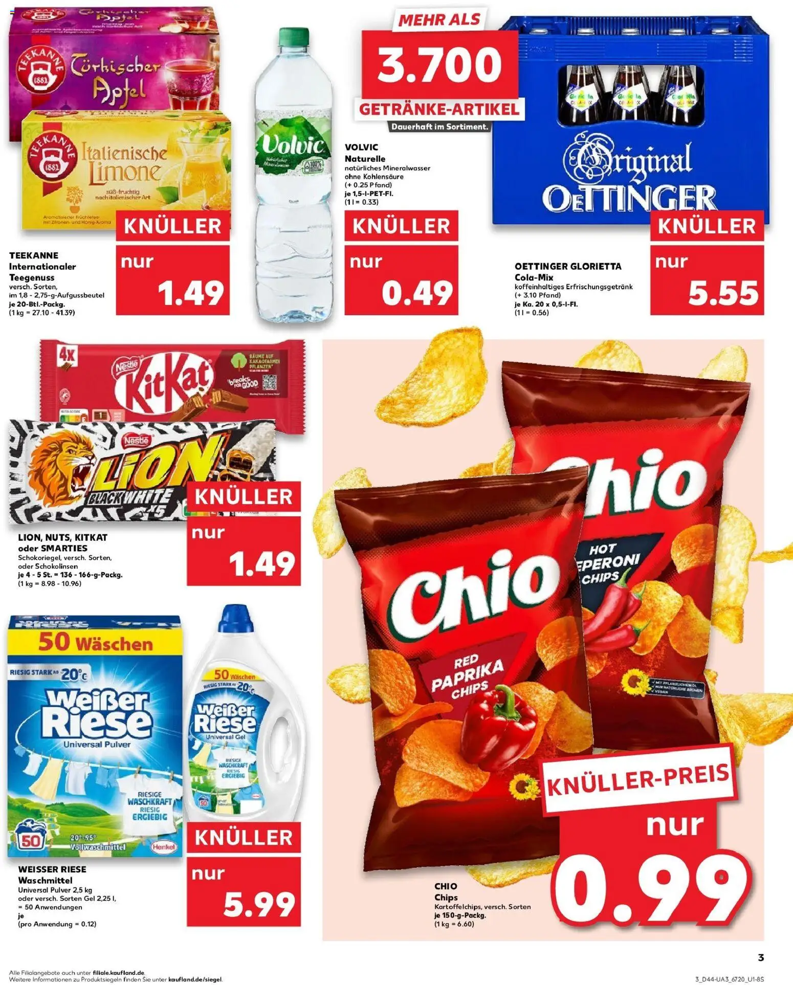 Kaufland prospekt Schrobenhausen	 – gültig ab 30.10.2025 | Seite: 3 | Produkte: Äpfel, Oettinger, Waschmittel, Volvic