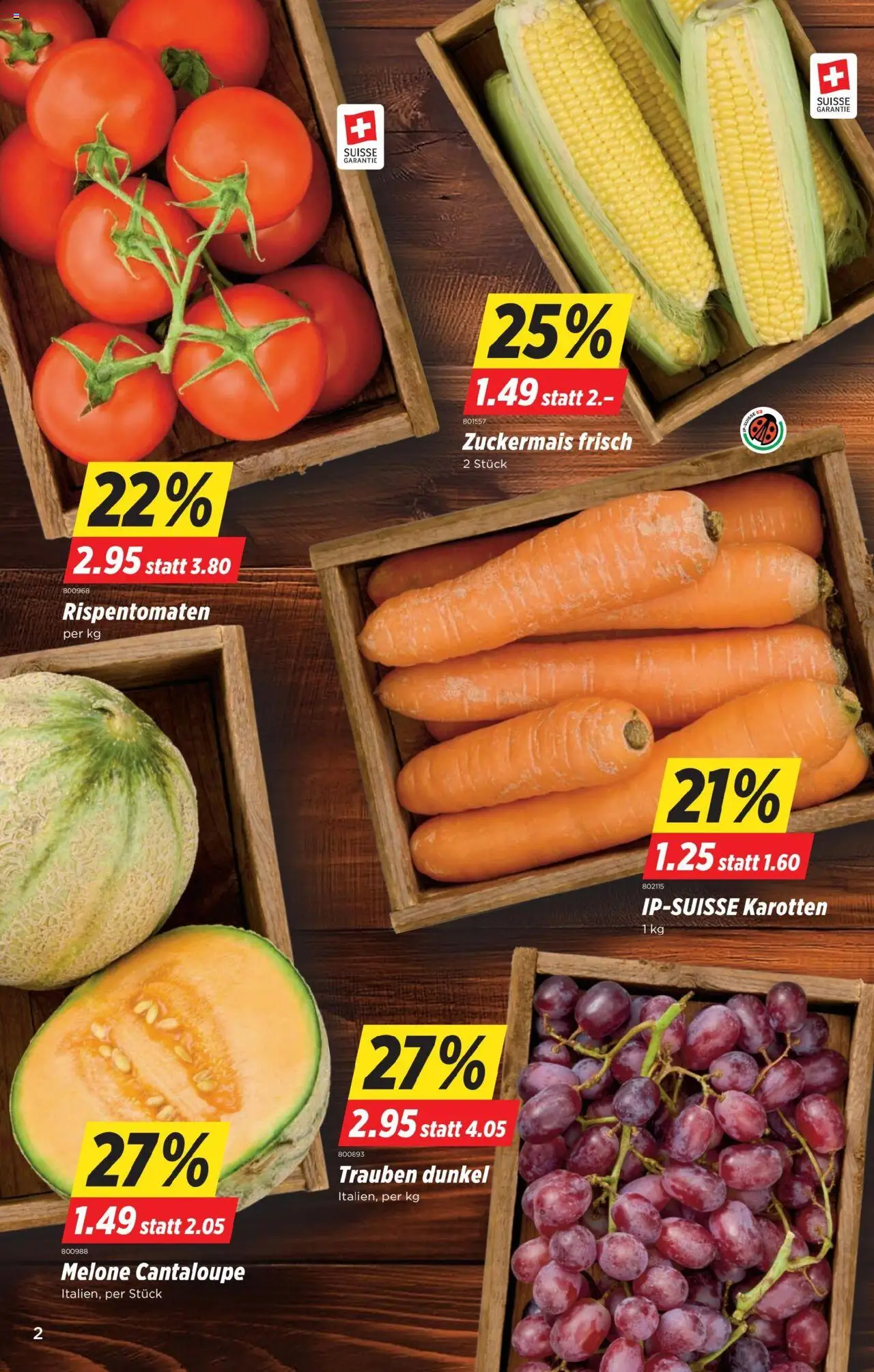 Denner Aktionen ab 12.08.2025 | Seite: 2 | Produkte: Melone