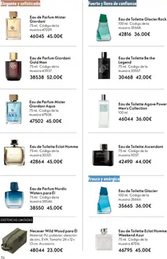 Vista previa Oriflame - Catálogo Campaña 5 válido desde el 01.04.2026 | Página: 76 | Productos: Eau de toilette, Eau de parfum, Neceser