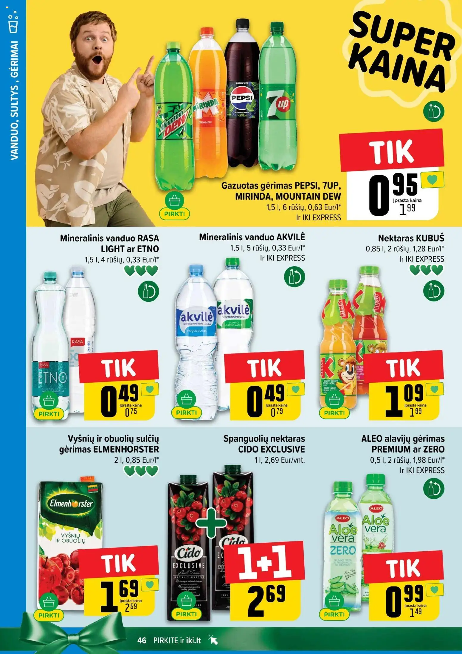 IKI akcijos nuo 03.11.2025 | Puslapis: 46 | Prekių: Mineralinis vanduo