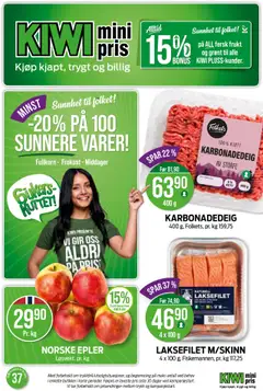 Forhåndsvisning av Kiwi kundeavis gyldig fra 08.09.2025