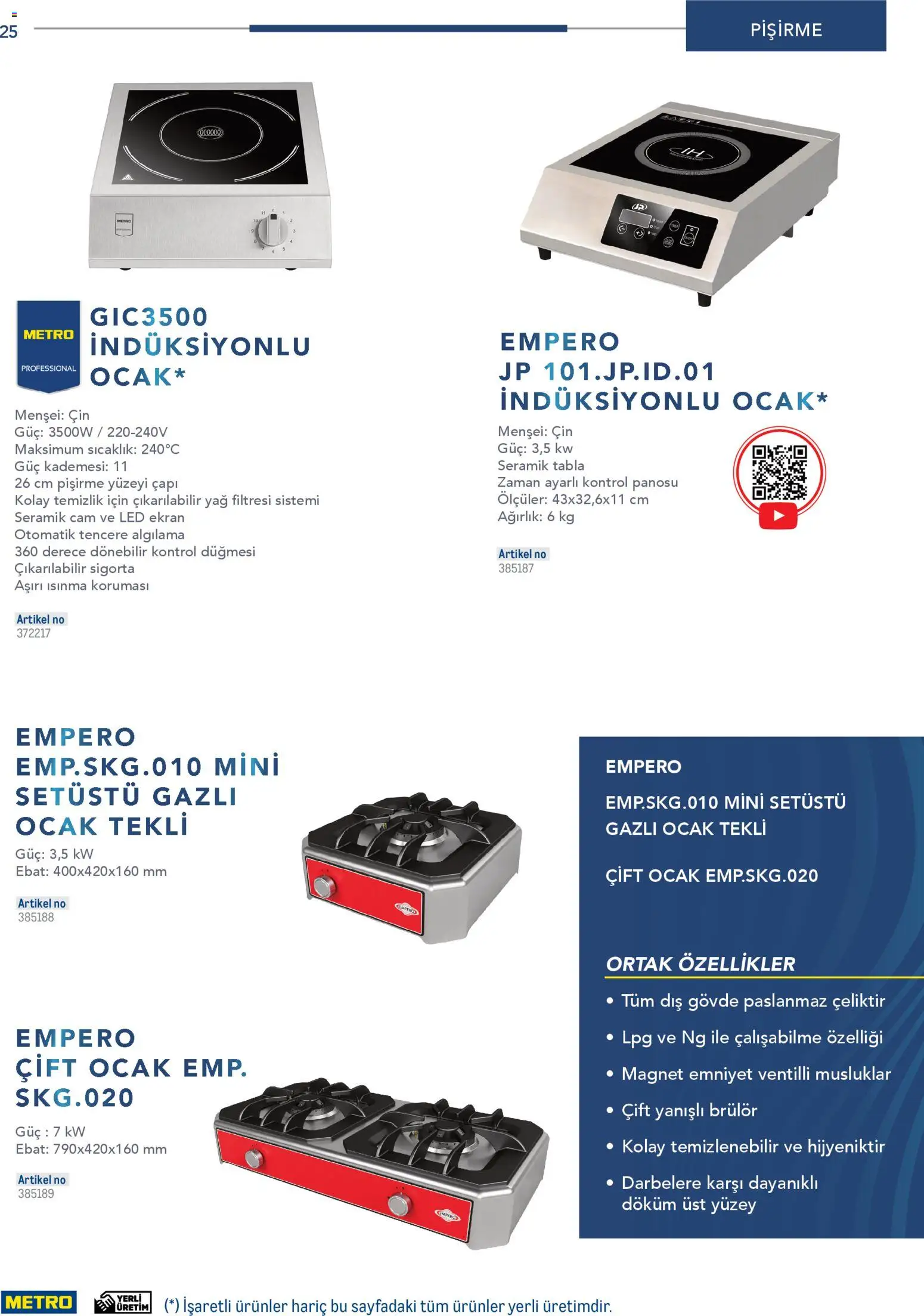 Metro - Profesyonel Çözümler - 26.12.2025 tarihinden itibaren geçerlidir | Sayfa: 25 | Ürünler: Cin, Yağ, Ocak, Ağırlık