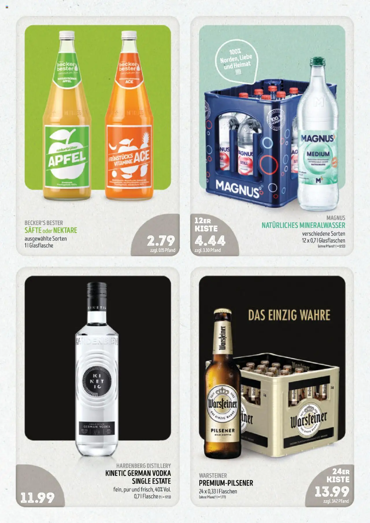 Edeka Struve Prospekt 	 - gültig ab dem 18.08.2025 | Seite: 15 | Produkte: Äpfel, Mineralwasser, Warsteiner, Vodka