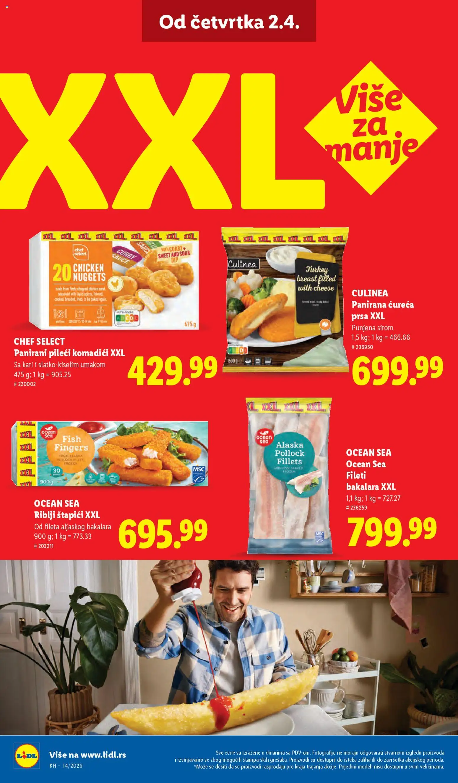 Lidl katalog - važi od 02.04.2026 | Strana: 52 | Proizvode: Riblji štapići