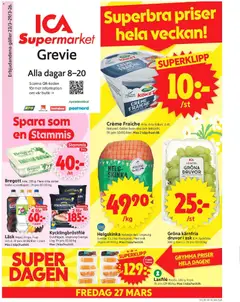 ICA Supermarket - Grevie - Förhandsvisning av reklamblad från butik ICA Supermarket aktuell från 23.03.2026