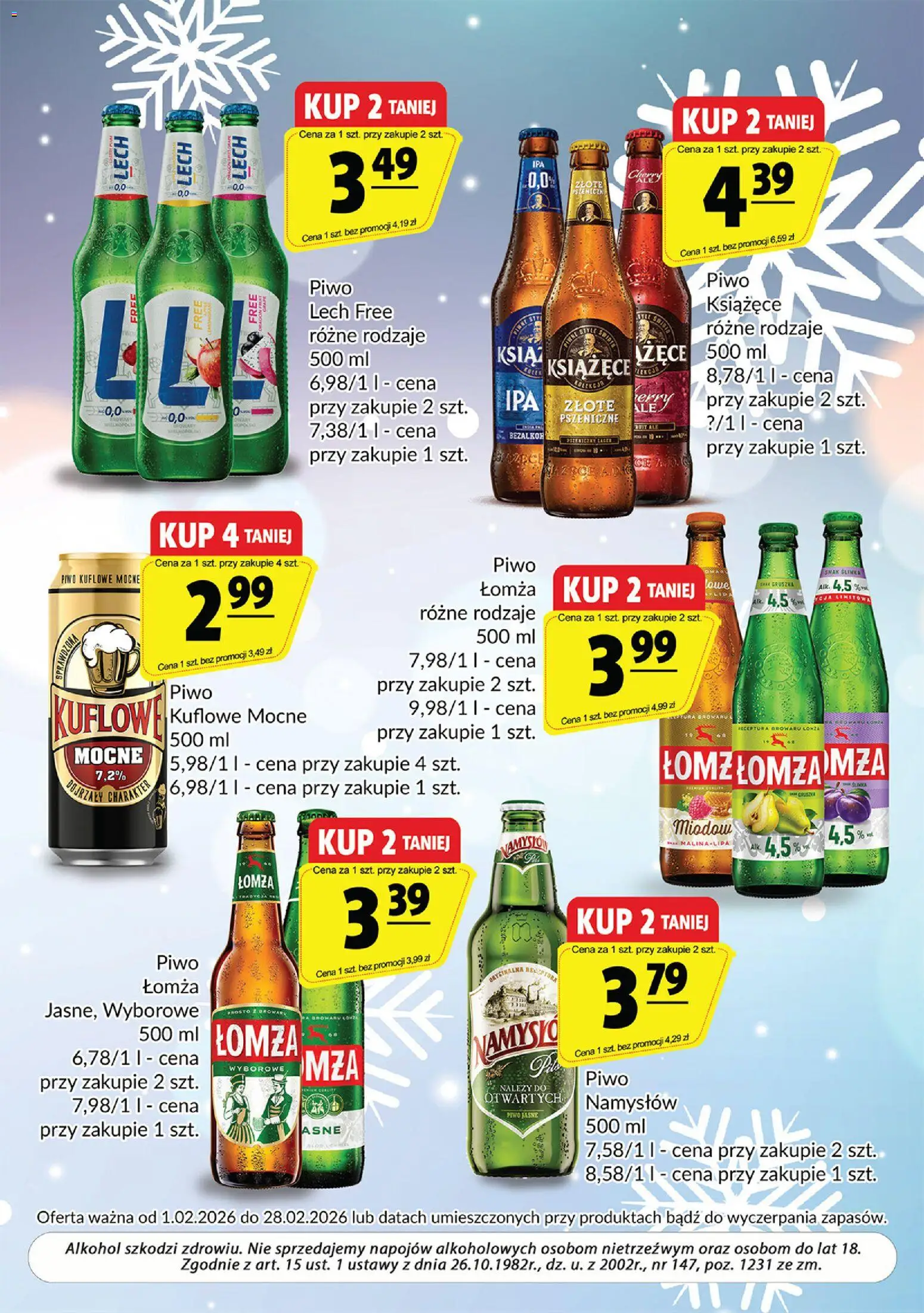 Prim Market Gazetka - Oferta alkoholowa od 01.02.2026 | Strona: 9 | Produkty: Gruszka, Malina, Piwo, Alkohol