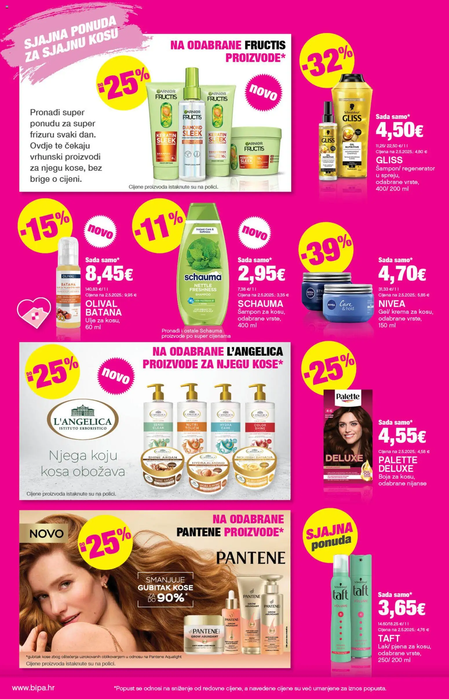 Katalog Bipa katalog | vrijedi od 19.03.2026 | Stranica: 16 | Proizvodi: Regenerator, Krema, Nivea, L'Angelica