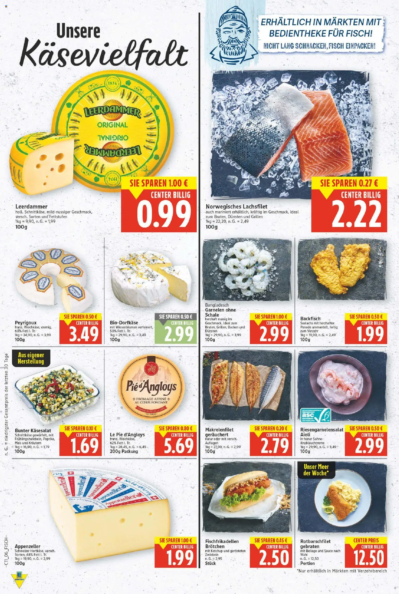 E center Prospekt 	 – gültig ab 09.03.2026 | Seite: 5 | Produkte: Garnelen, Leerdammer, Ketchup, Sahne