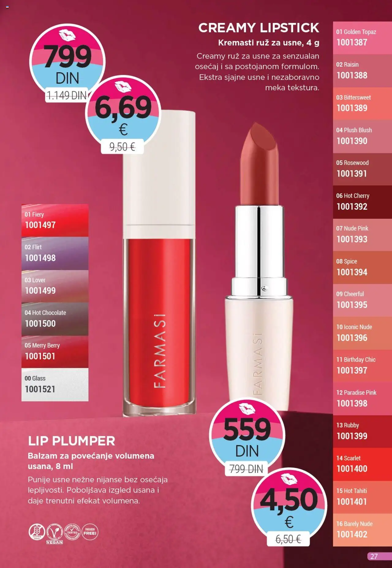 Farmasi katalog - važi od 01.08.2025 | Strana: 27 | Proizvode: Balzam