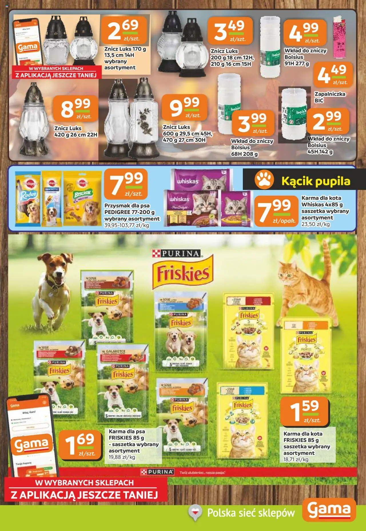 Gama Gazetka od 16.10.2025 | Strona: 9 | Produkty: Pedigree, Karma dla kota, Karma dla psa