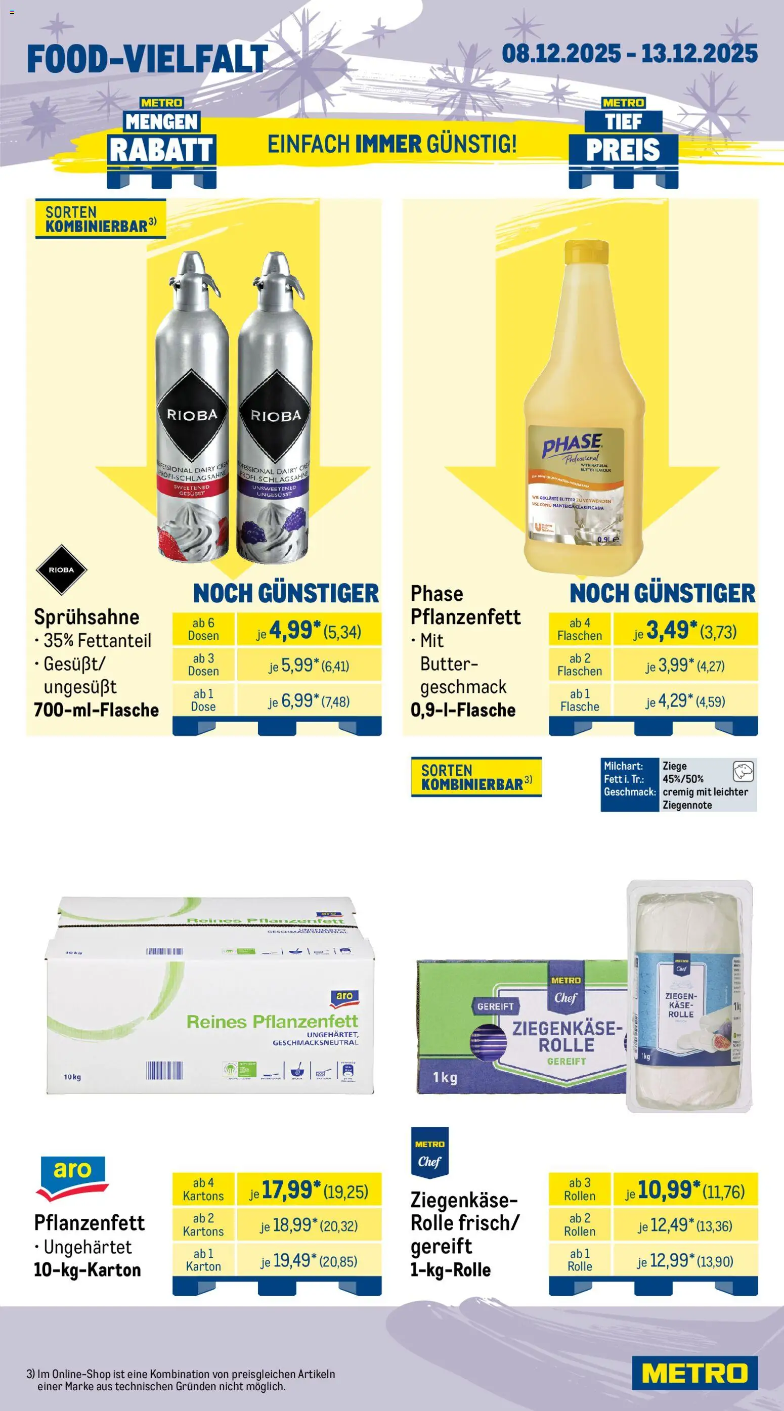 Metro Wochen-Angebote Gastro – gültig ab 08.12.2025 | Seite: 10 | Produkte: Butter, Käse, Ziegenkäse