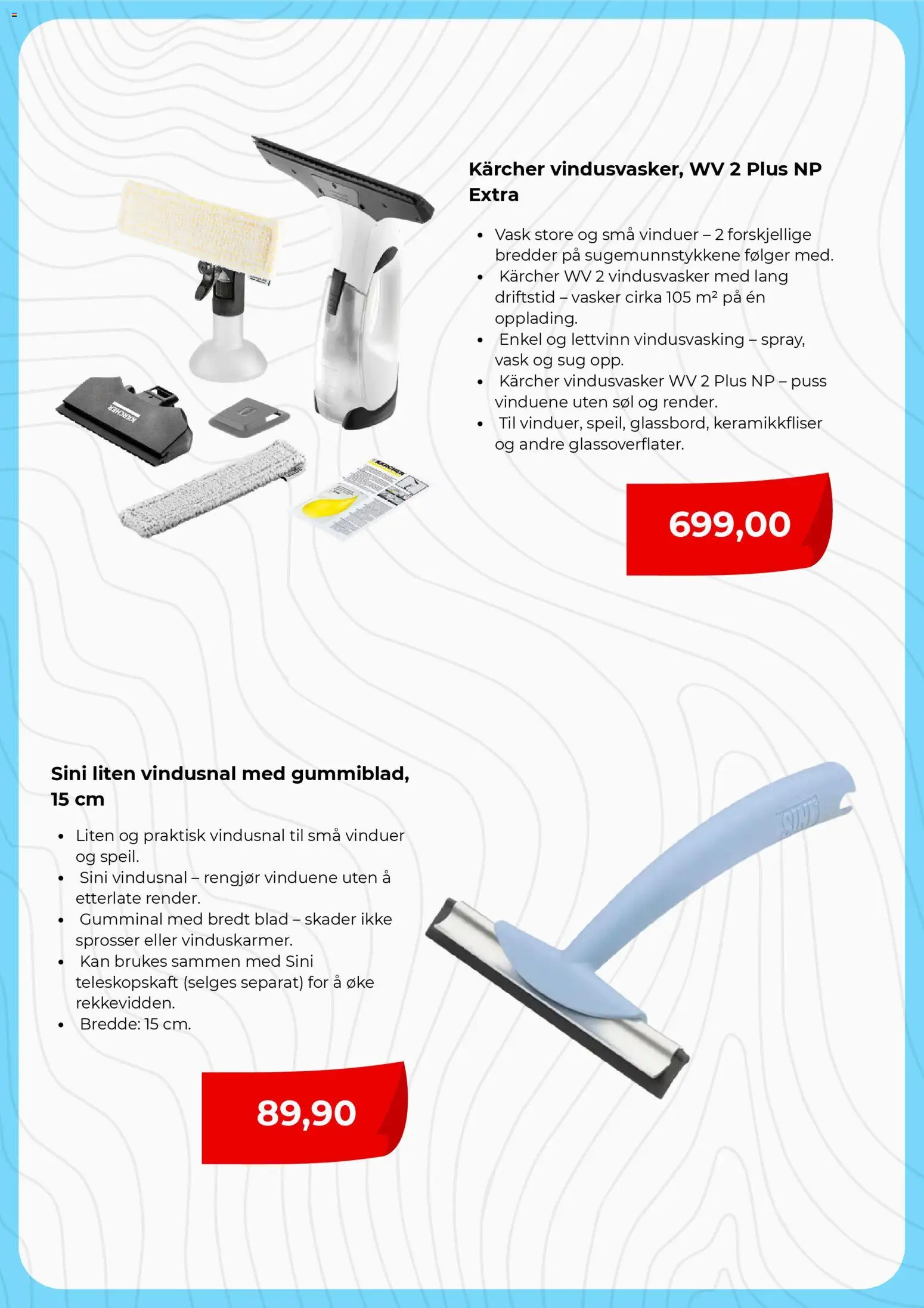 {H1} | Side: 4 | Produkter: Vindusvasker, Vask