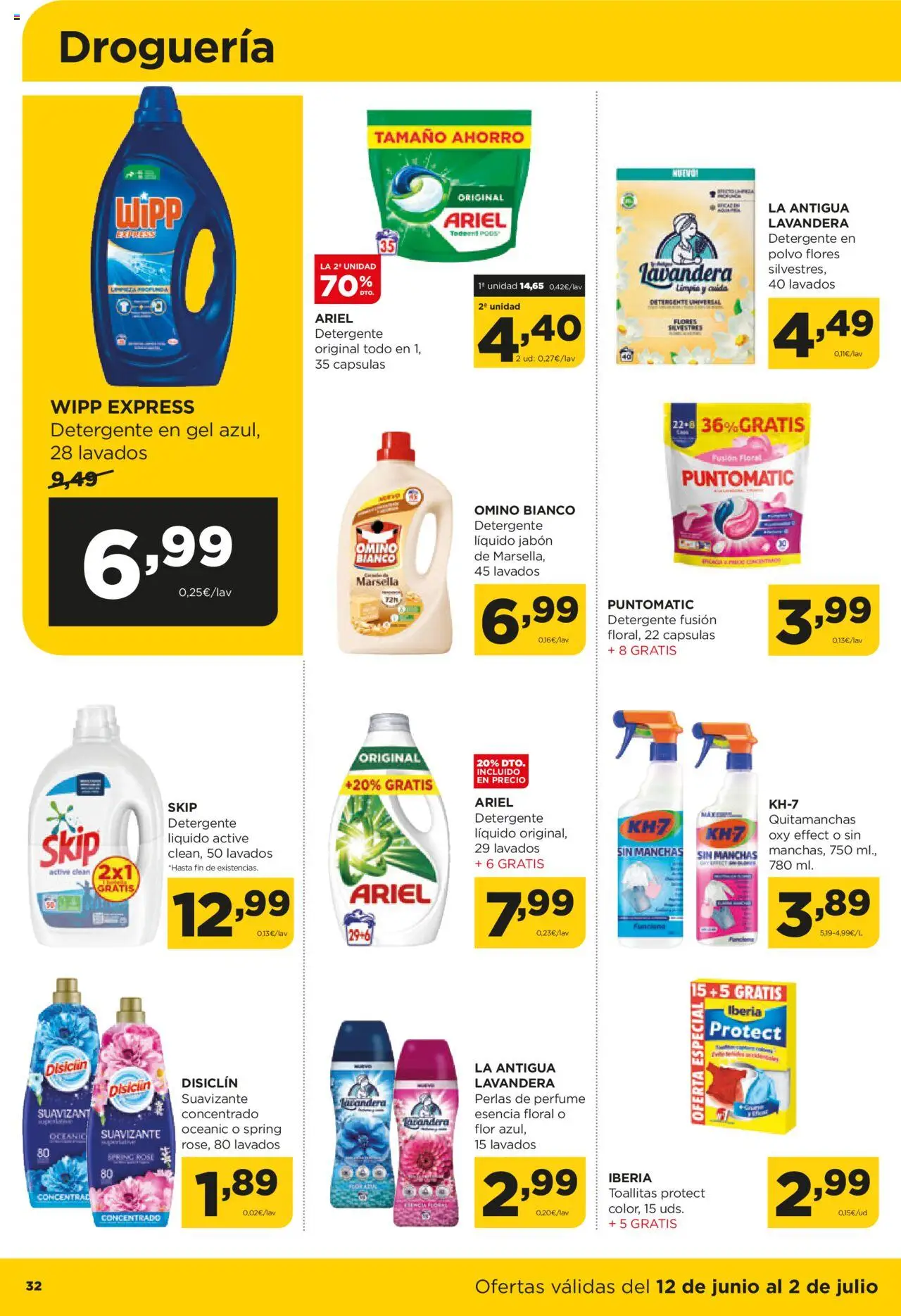 Alimerka folleto Asturias │ válido desde el 12.06.2025 | Página: 35 | Productos: Perfume, Detergente, Detergente líquido, Suavizante