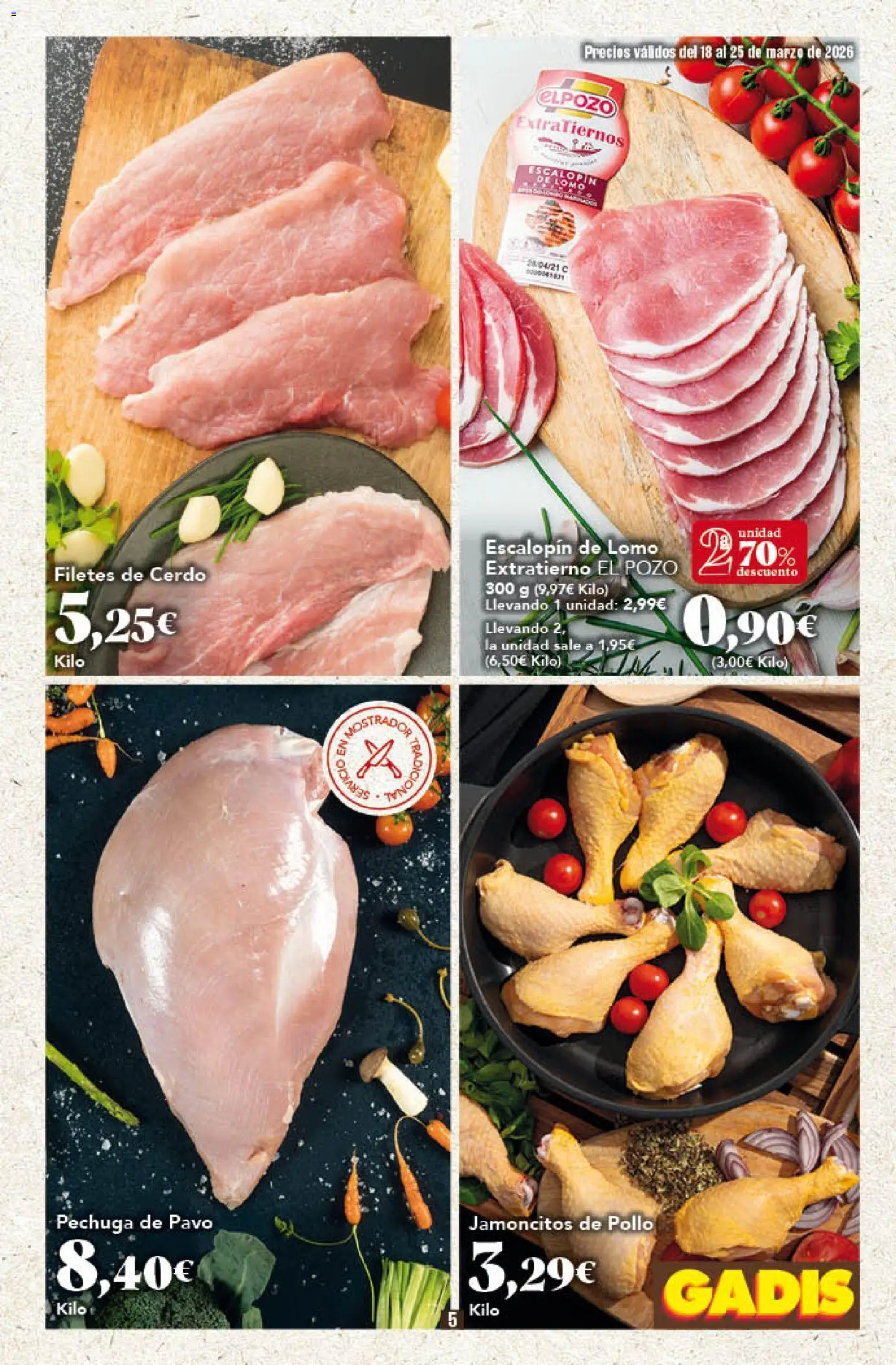 Gadis - folleto │ válido desde el 18.03.2026 | Página: 5 | Productos: Cerdo
