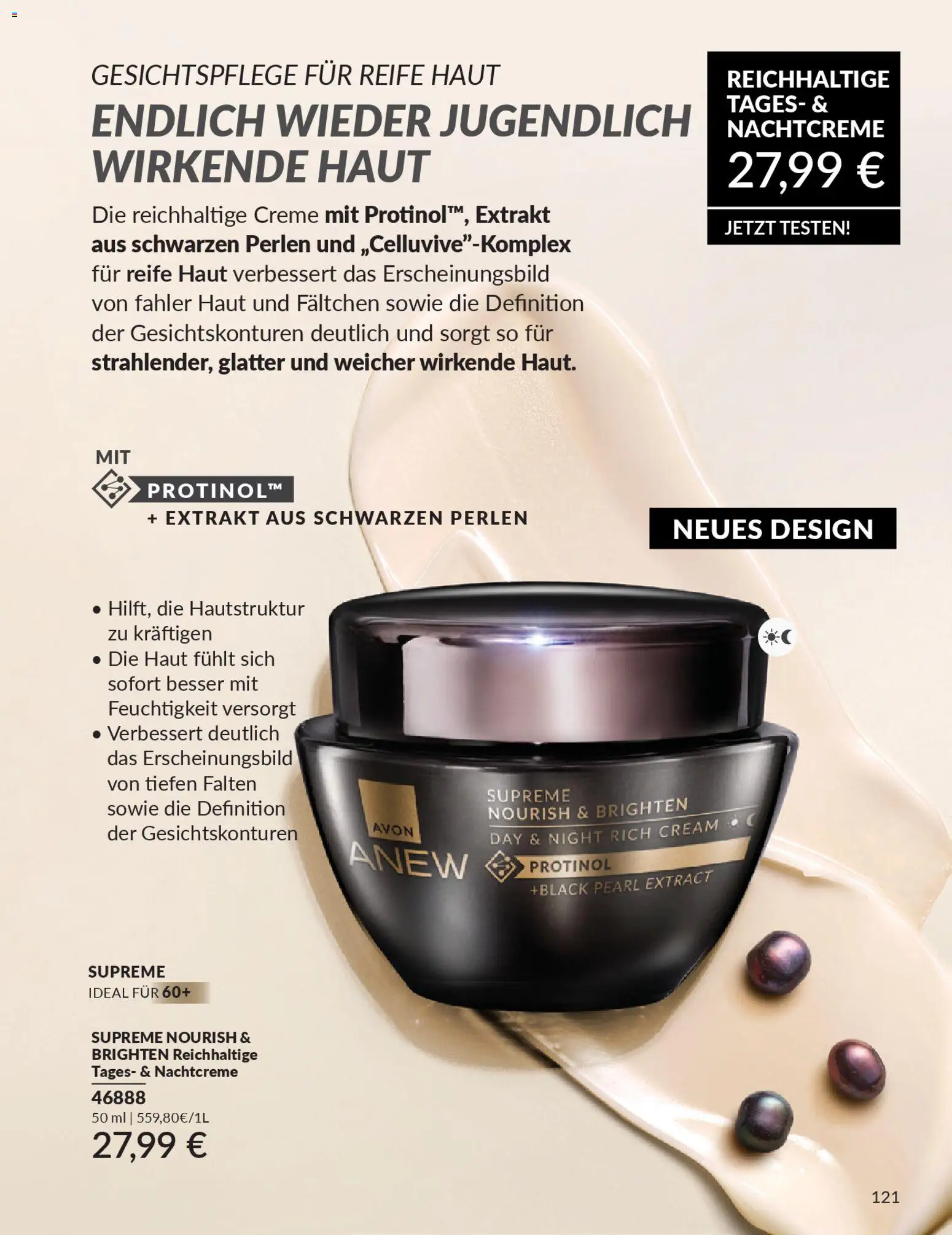 AVON Katalog Januar 2026 – gültig ab 01.01.2026 | Seite: 123 | Produkte: Creme, Nachtcreme