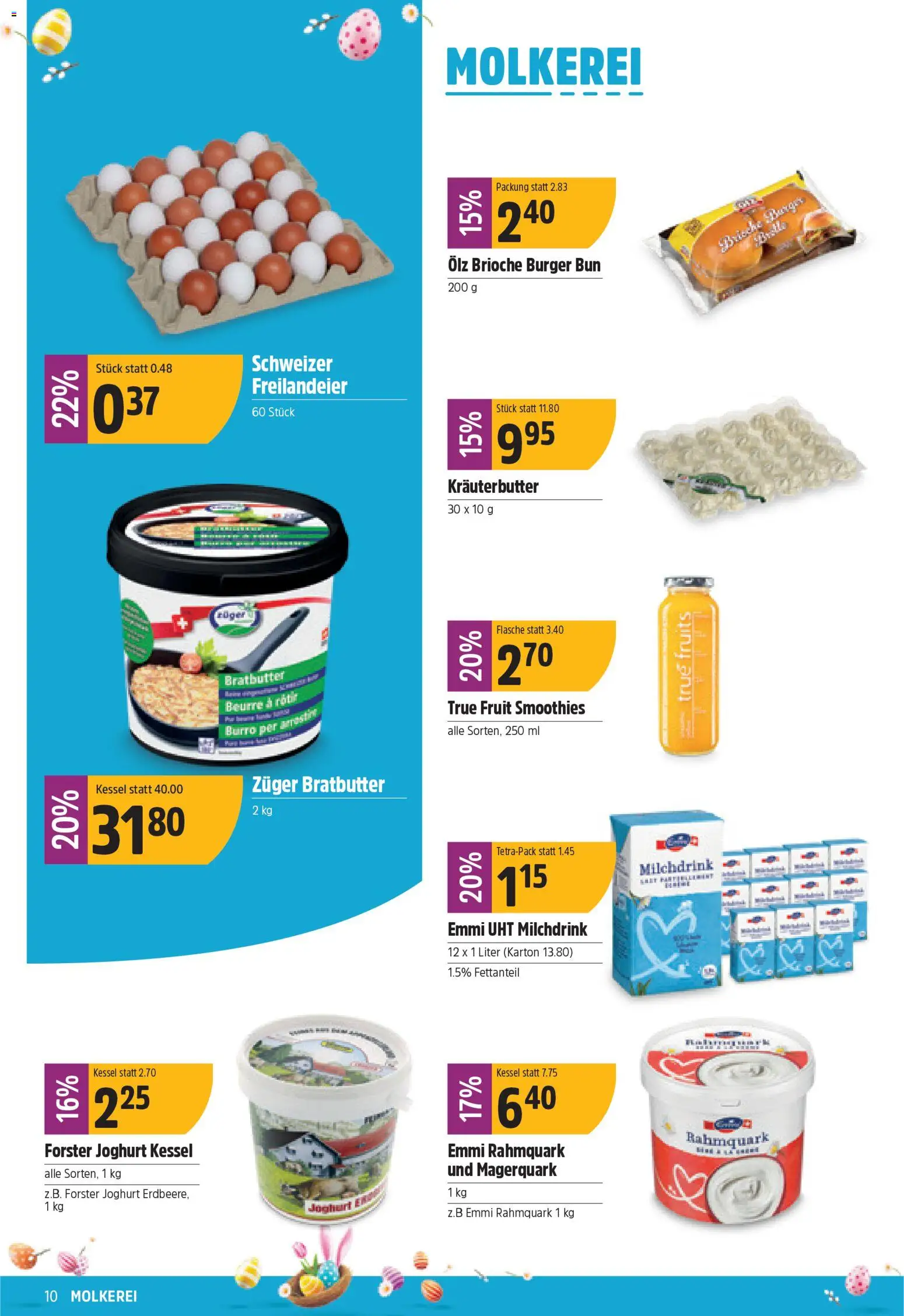 TopCC aktionen – gültig ab 16.03.2026 | Seite: 10 | Produkte: Burger, Kräuterbutter, Joghurt, Kessel