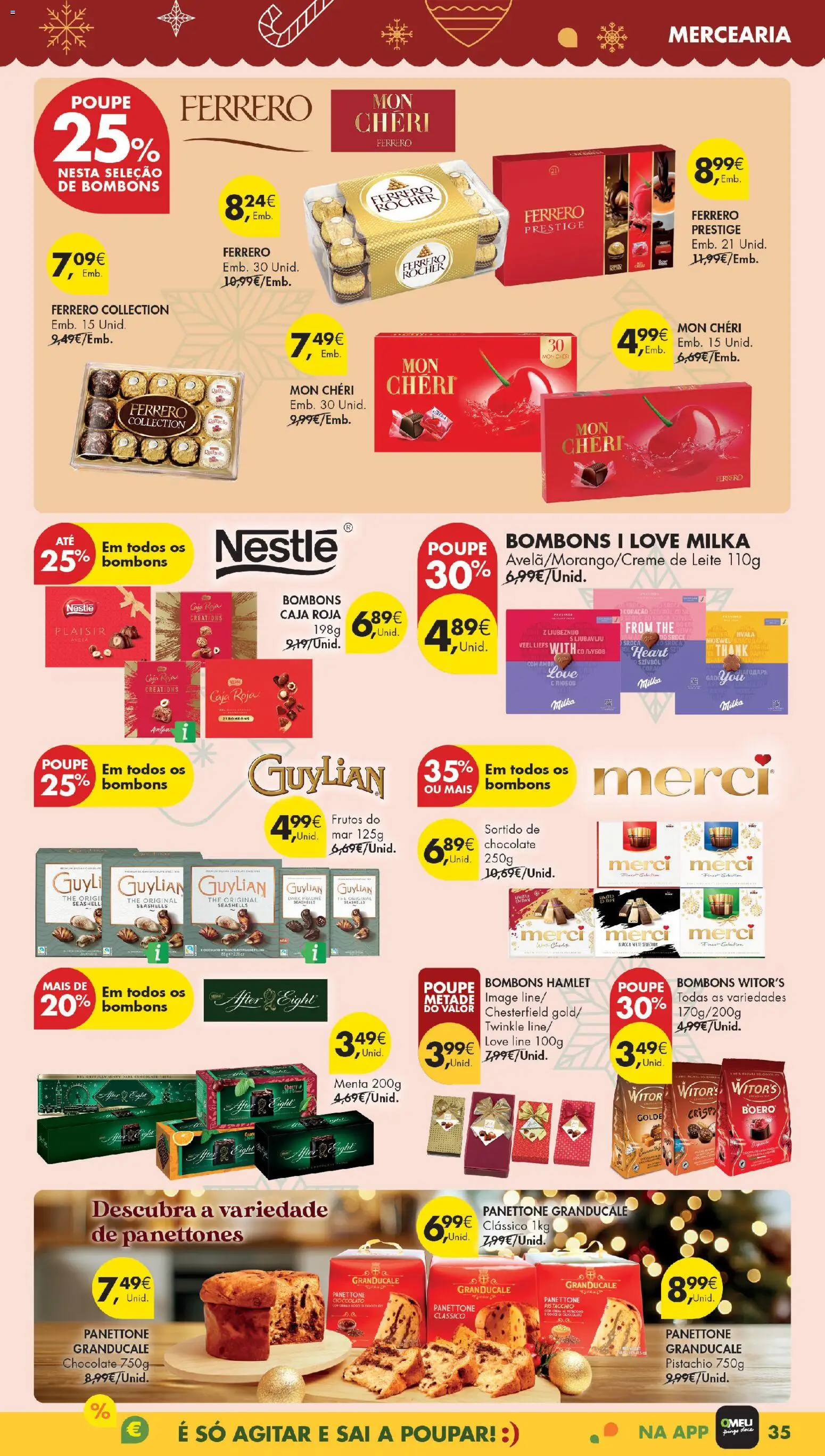 Pingo Doce Black Friday Madeira │ válido de 18.11.2025 | Página: 35 | Produtos: Leite, Nestlé, Chocolate, Frutos do mar