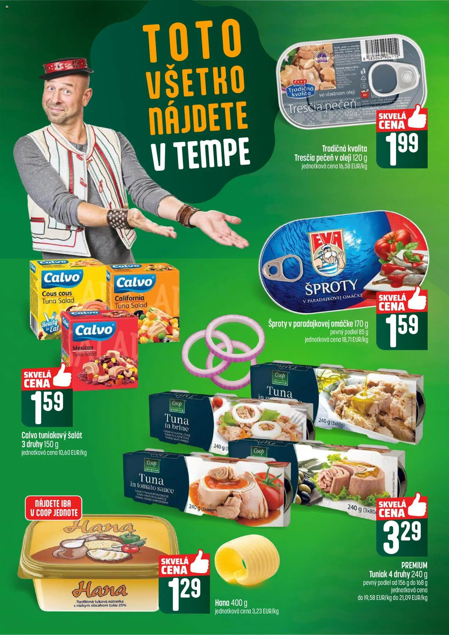 Nové COOP Jednota akcie – leták je platný od 22.01.2026 | Strana: 32 | Produkty: Tuniak, Šalát
