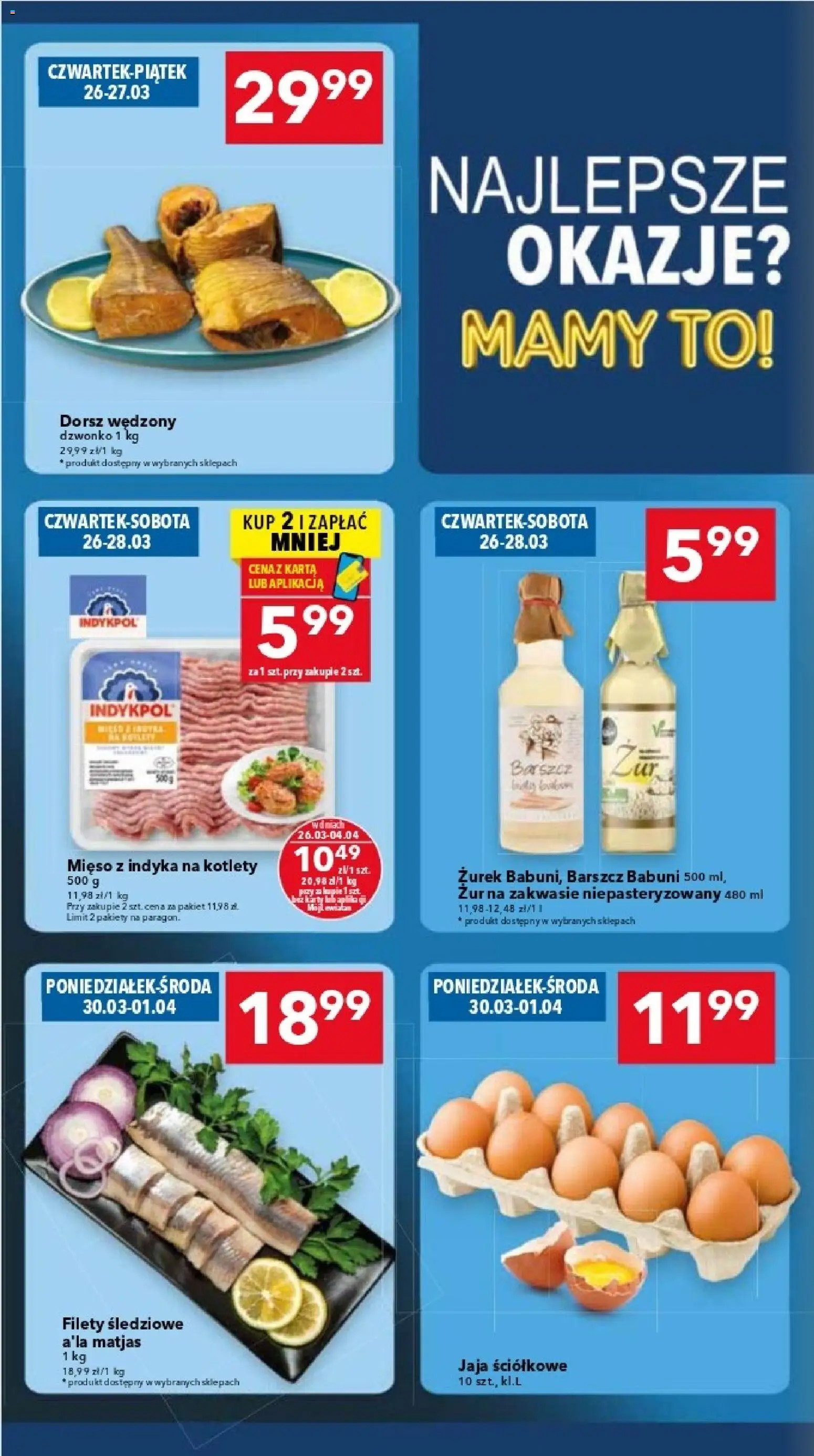 Lewiatan gazetka - Warszawa od 26.03.2026 | Strona: 2 | Produkty: Barszcz, Zurek, Dorsz, Jaja