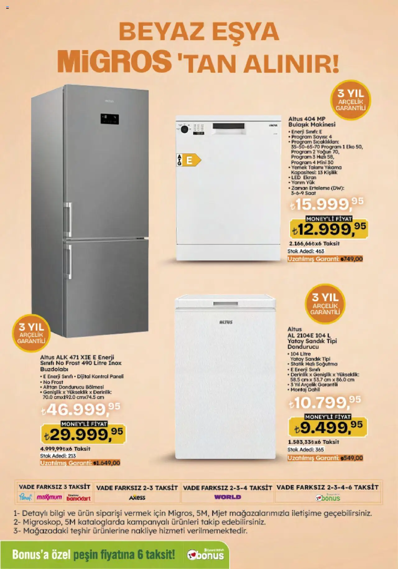 Migros Katalog - 5M Migroskop Dijital - 09.10.2025 tarihinden itibaren geçerlidir | Sayfa: 112 | Ürünler: Yemek takımı, Saat, Buzdolabı, Bulaşık makinesi