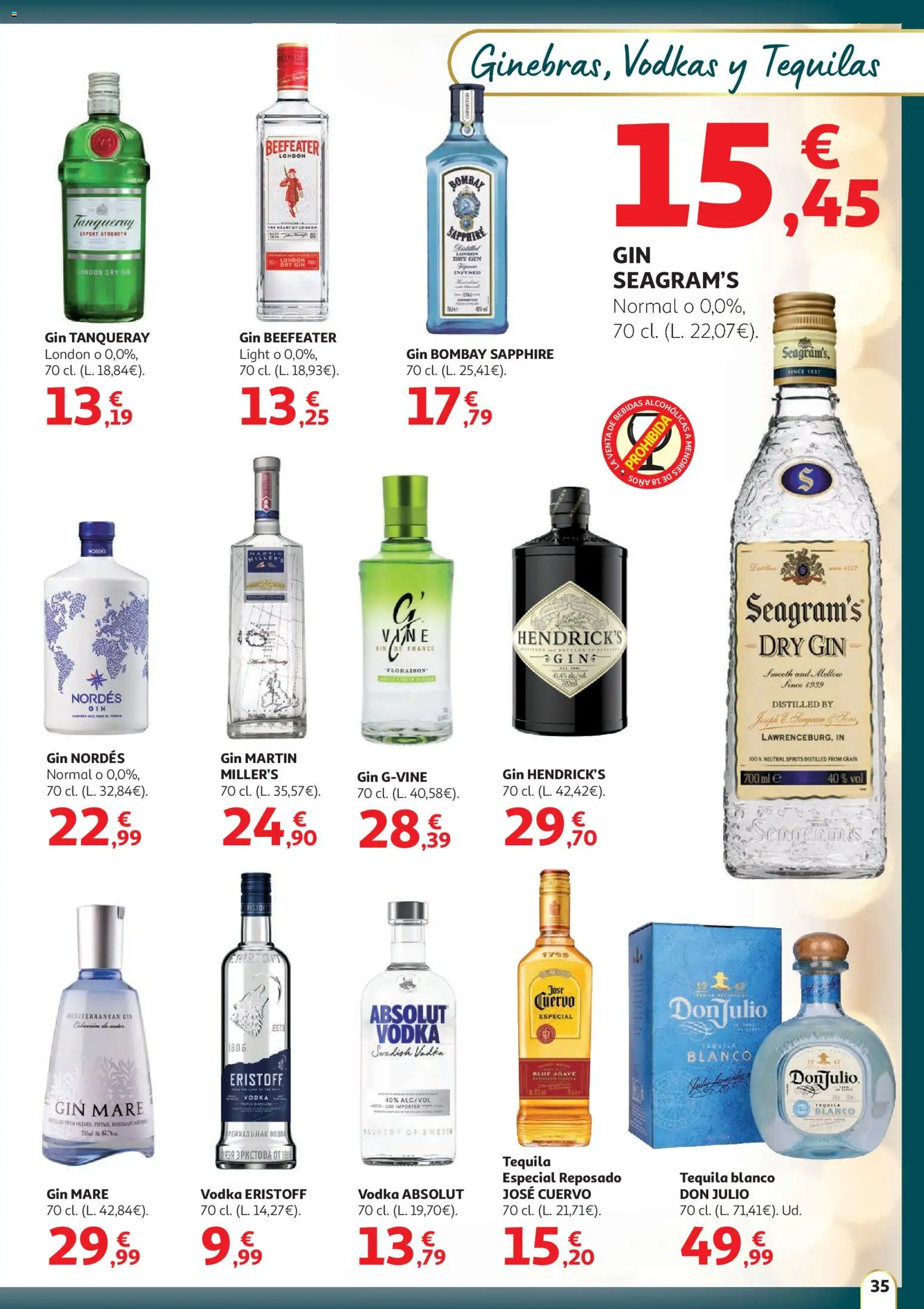 Alcampo - HG catalan │ válido desde el 11.12.2025 | Página: 35 | Productos: Vodka, Μαρμελάδα ροδάκινο