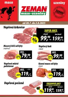 Prodejny Zeman leták - Dačice od 28.07.2025 | Strana: 1