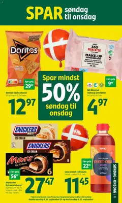 Coop 365 tilbudsavis – gyldig fra 11.09.2025 | Side: 6 | Produkter: Parfume, Makeup, Chips