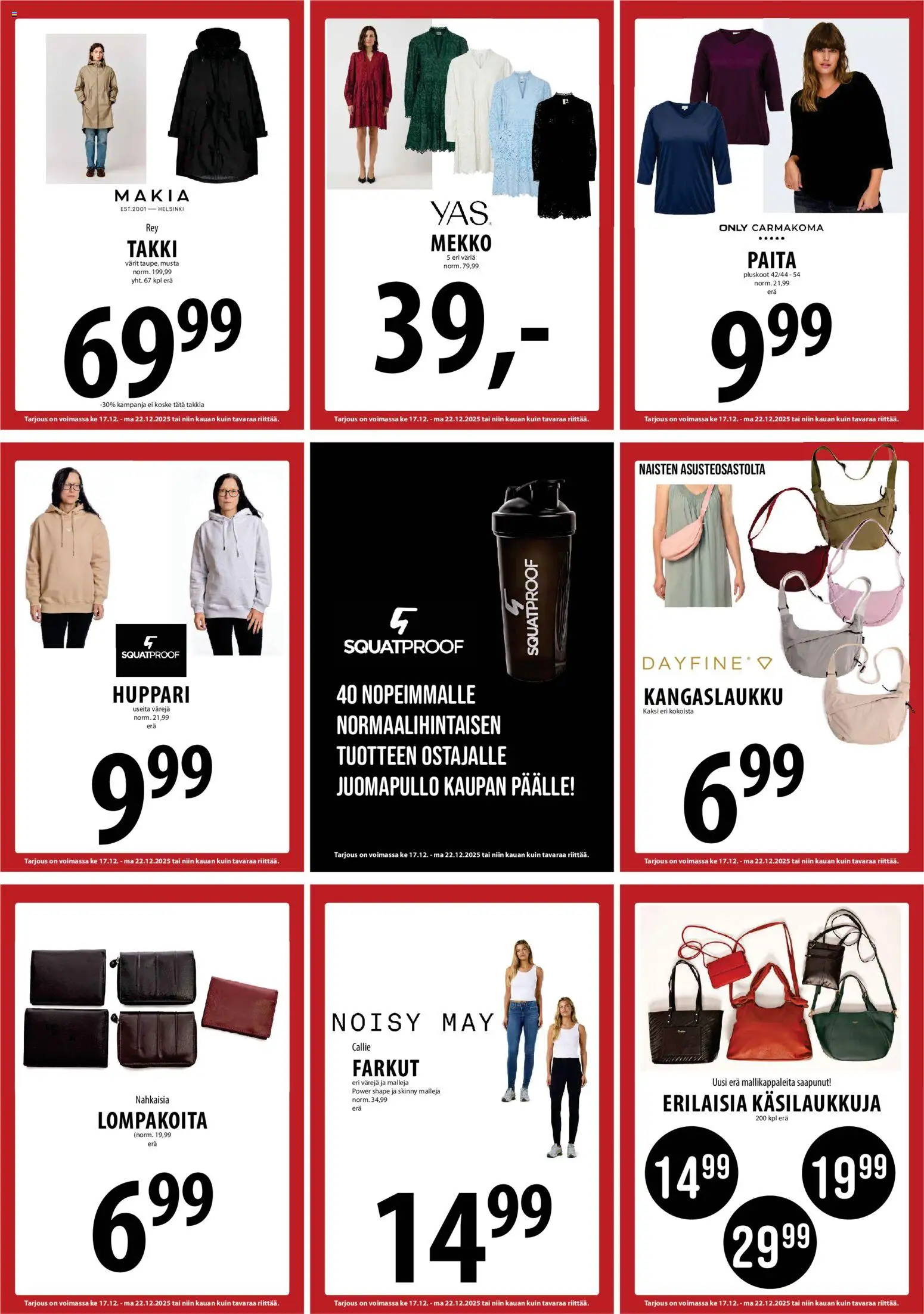 Tuuri tarjoukset – voimassa 17.12.2025 alkaen | Sivu: 29 | Tuotteet: Paita, Huppari, Mekko, Farkut
