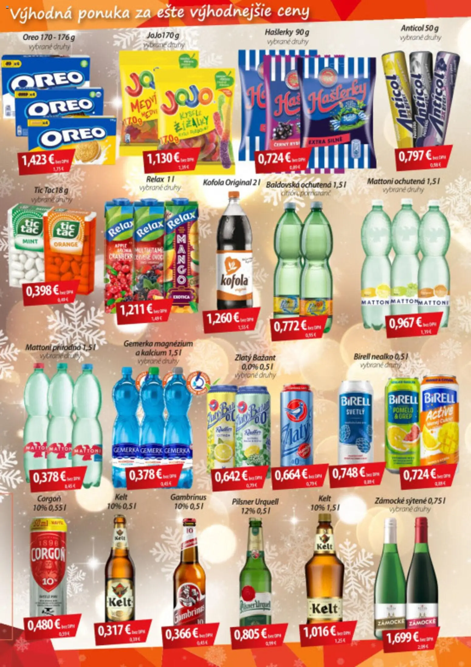 Nové CBA Verex akcie – leták je platný od 08.01.2026 | Strana: 2 | Produkty: Birell, Kelt, Kofola, Pomelo