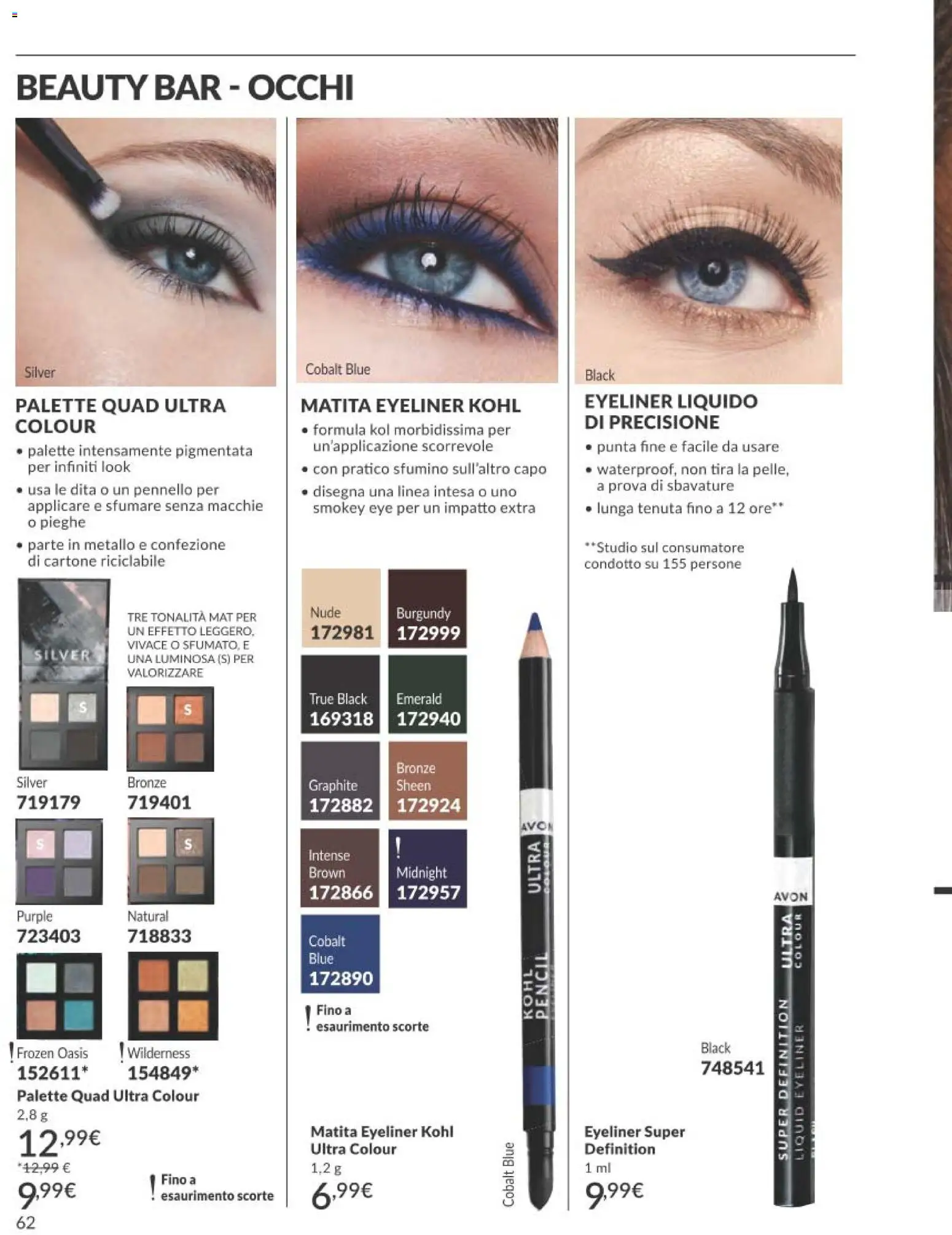 Volantino Avon del 01.03.2026 | Pagina: 62 | Prodotti: Eyeliner, Pennello