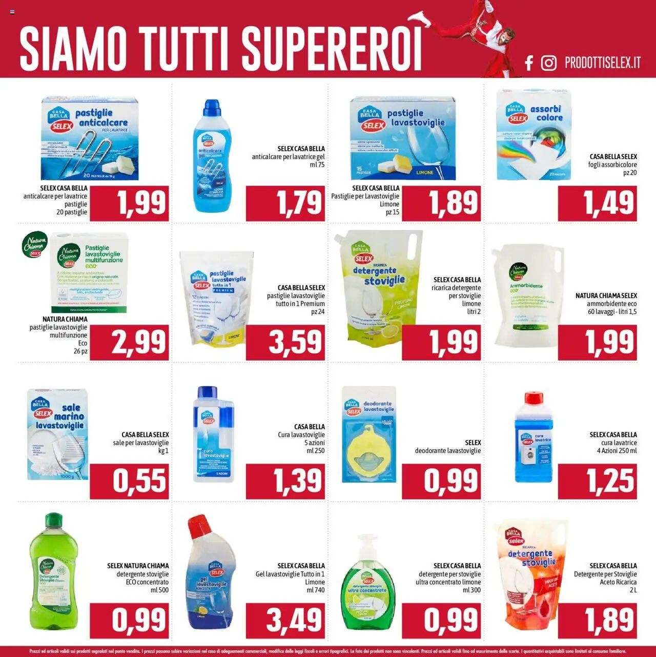 Volantino Emisfero del 01.06.2025 | Pagina: 19 | Prodotti: Pastiglie per lavastoviglie, Lavatrice, Aceto, Profumo