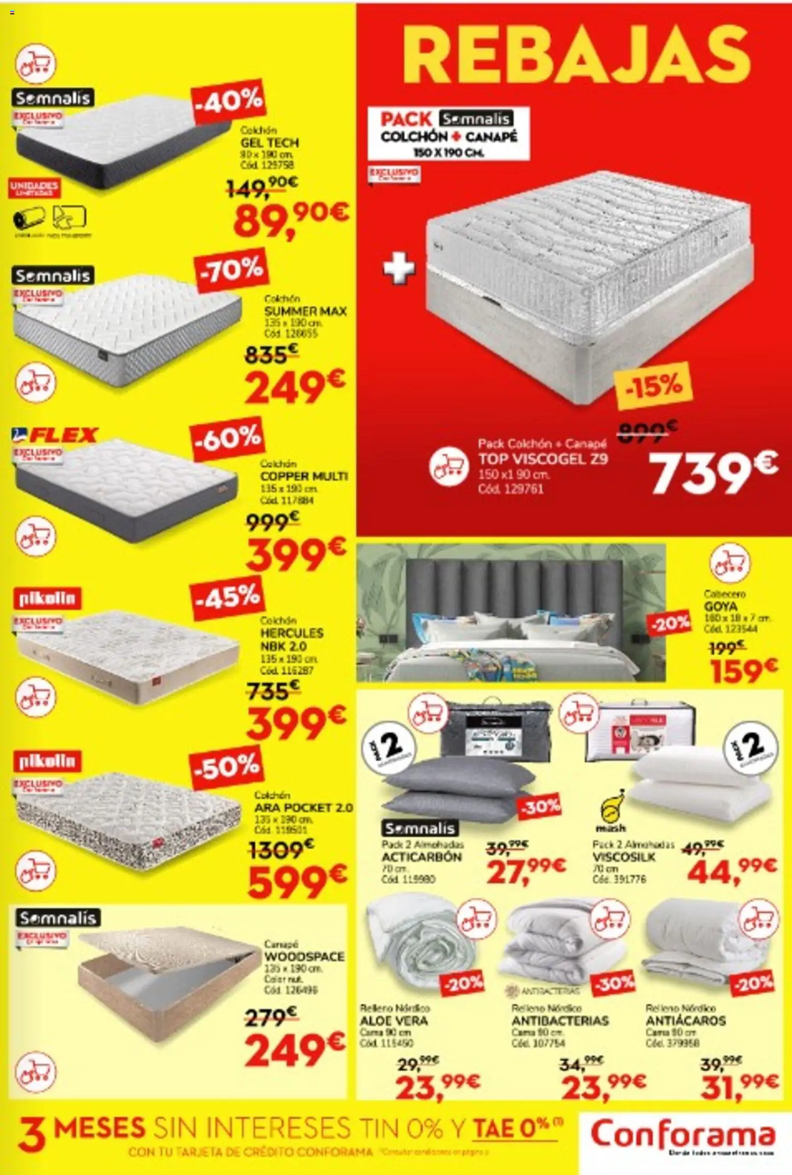 Conforama folleto │ válido desde el 02.01.2026 | Página: 5 | Productos: Colchon, Cama