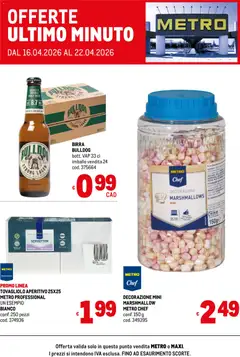Anteprima del volantino Metro volantino Offerte ultimo minuto valido a partire dal 16.04.2026