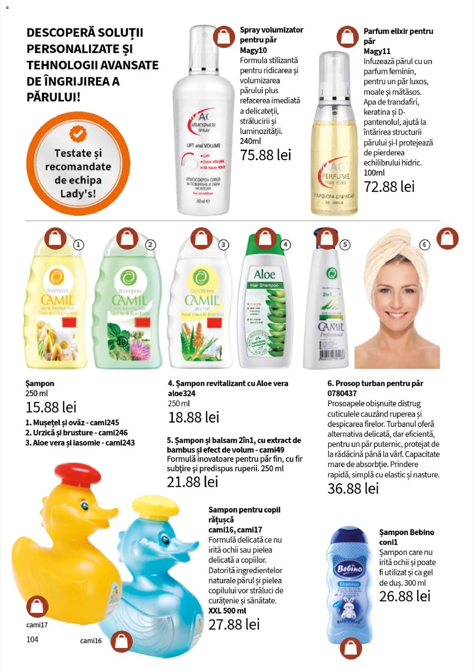 Noul catalog Lady’s – valabil de la 10.11.2025 | Pagină: 106 | Produse: Aloe vera, Șampon, Balsam, Apă
