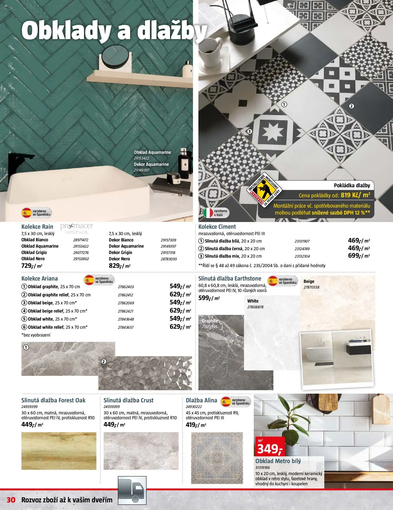 Bauhaus leták od 31.10.2025 | Strana: 30 | Produkty: Dlažba