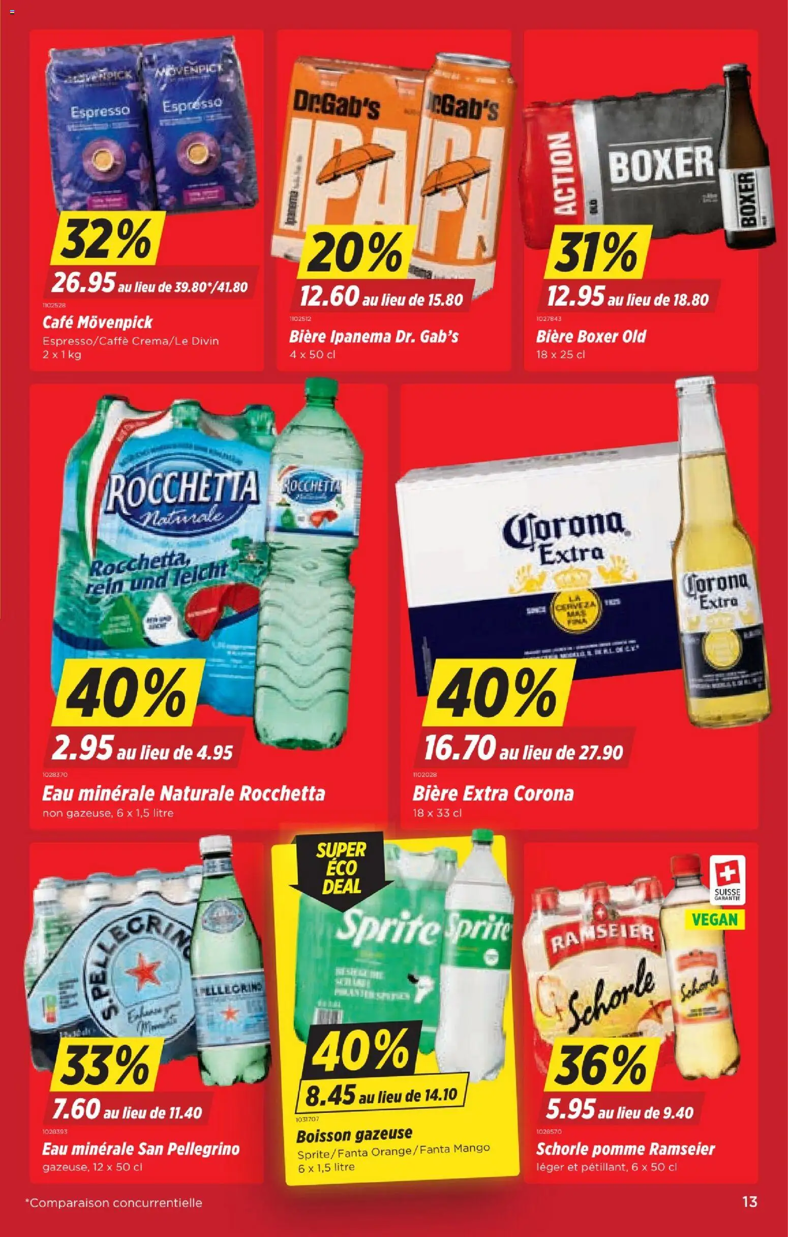 Denner Aktionen FR – gültig ab 20.01.2026 | Seite: 13 | Produkte: Sprite, Boxer, Mango, Apple