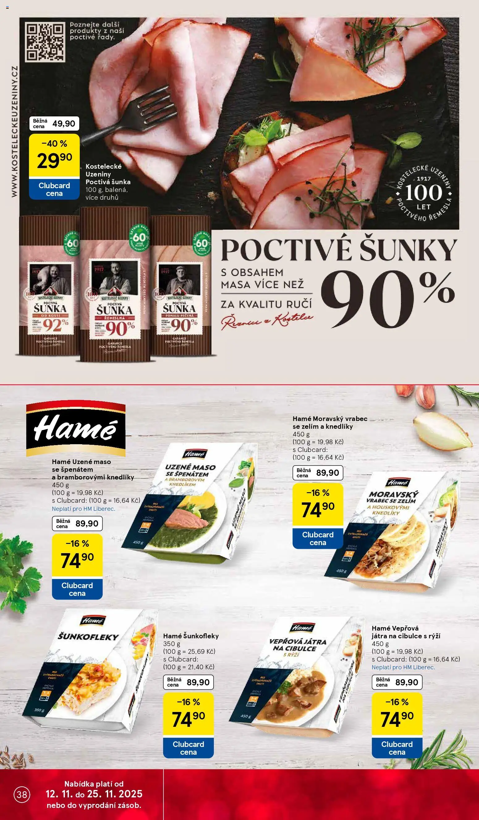 Tesco leták - Hypermarket od 12.11.2025 | Strana: 38 | Produkty: Uzené maso, Uzeniny, Rýži, Maso