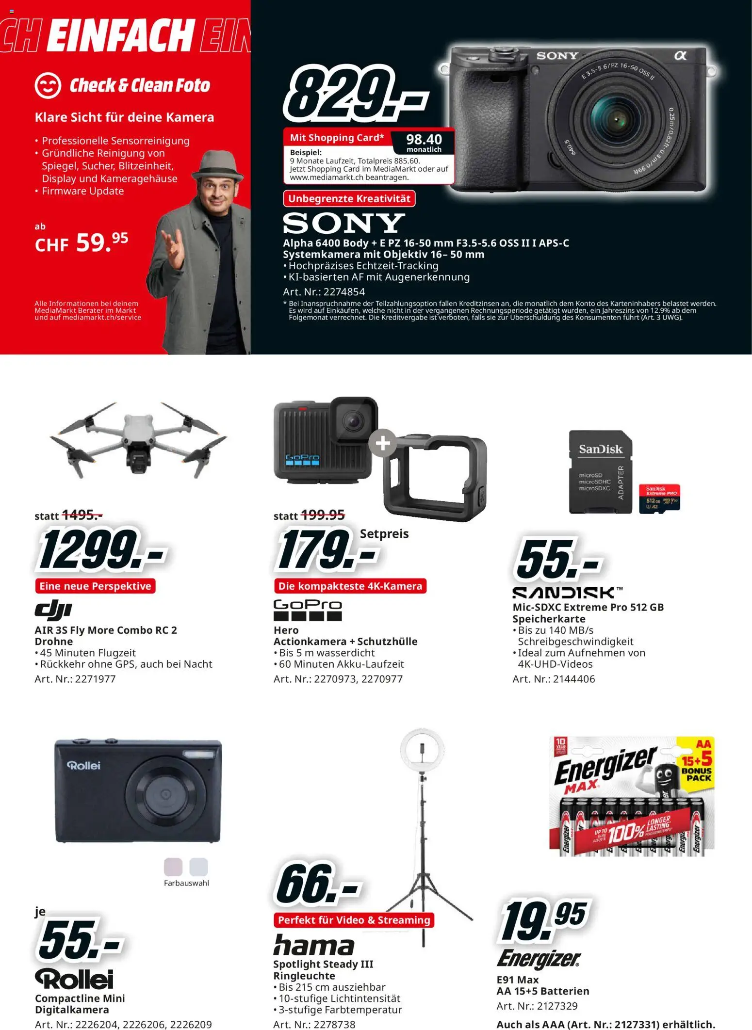 Media Markt - Black Friday – gültig ab 02.11.2025 | Seite: 18 | Produkte: Digitalkamera, Kamera, Systemkamera, Drohne