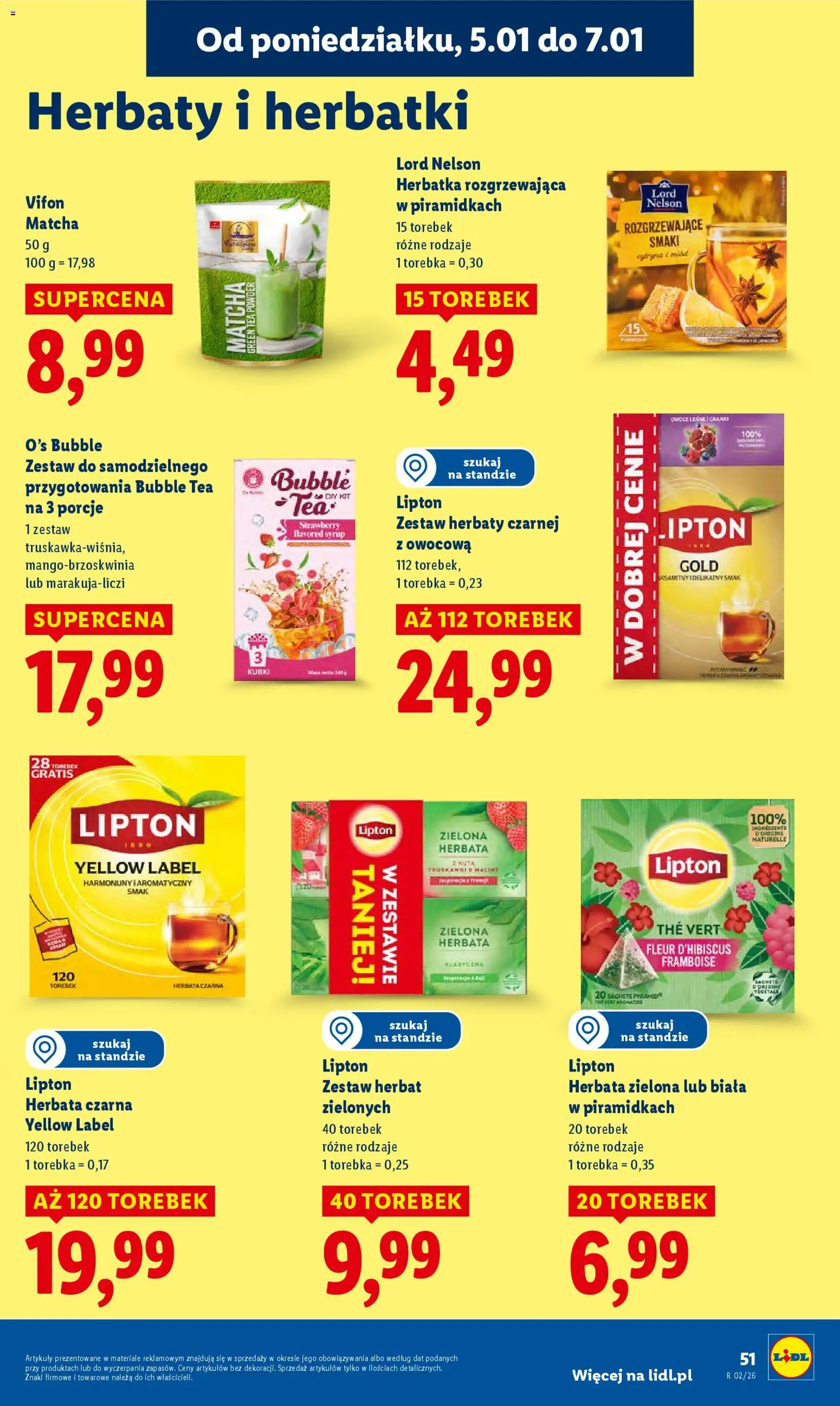 Lidl Gazetka od 05.01.2026 | Strona: 53 | Produkty: Cytryna, Vifon, Herbata, Truskawki