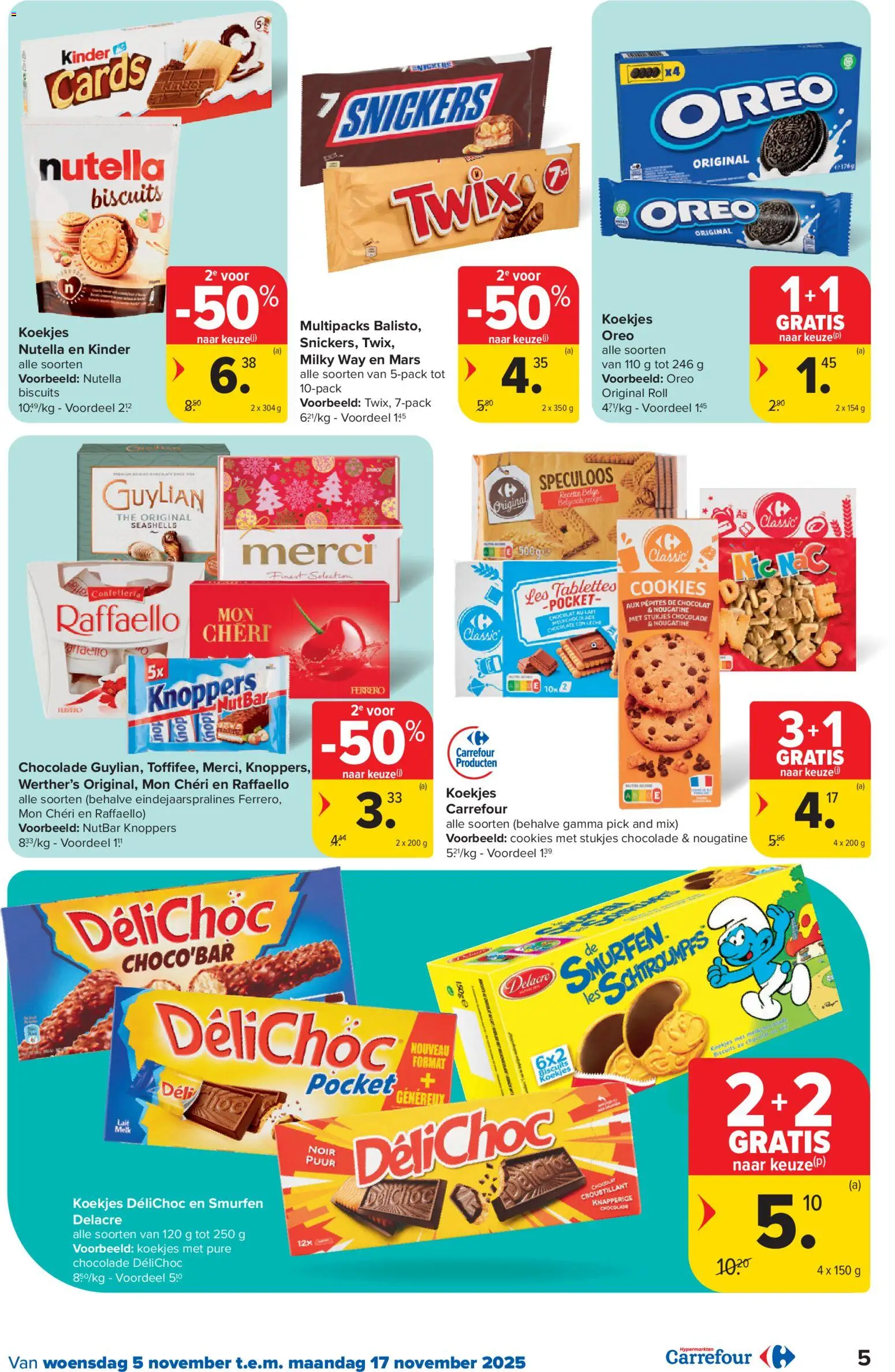 {H1} | Pagina: 5 | Producten: Koekjes, Oreo, Mars, Chocolade